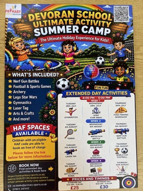 Devoran School Ultimate Activity Summer Camp